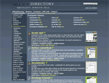 Tablet Screenshot of computer-games.allucdirectory.com