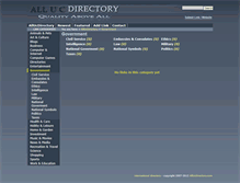 Tablet Screenshot of government.allucdirectory.com