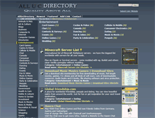 Tablet Screenshot of entertainment.allucdirectory.com